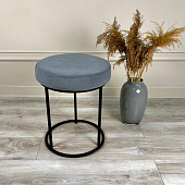 Банкетка ТБ-004 (Нубук сталь/Черный)