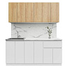 Кухня Лето 1,8 (Белый/Гикори)