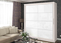 Шкаф-купе Танго лакобель 1500 (Белый/Белый)