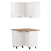 Кухня угловая Римини 1,0*1,0 м МДФ (Белый)