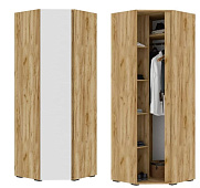 Шкаф угловой Лаванда ШК 04 (Крафт золотой/Белый) 