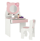 Набор Котенок (Белый рамух/Розовый)