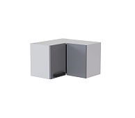 Шкаф верхний угловой УВП-2 360 кухня Марбл (Белый/Серый софт)